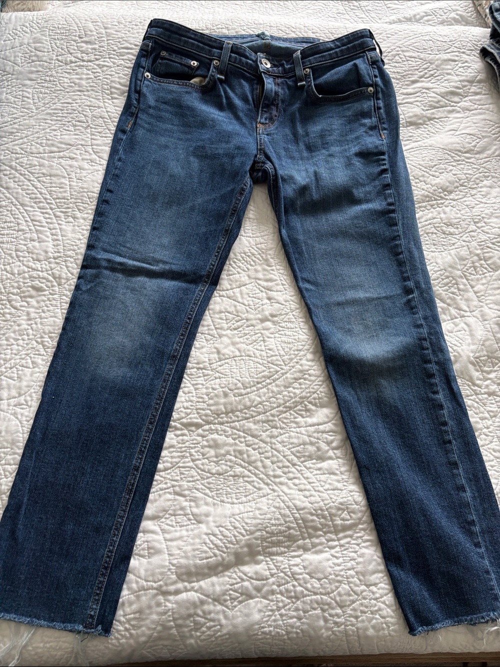 rag & bone Women’s Boyfriend Jeans in Dark Indigo Wash